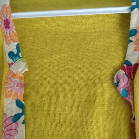 Veste laine fait main. Small /jaune - Picture 2 of 4